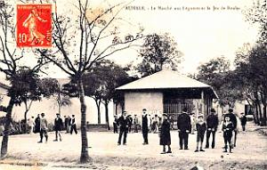 Aumale - Marche aux Legumes et Jeu de Boules - 1915